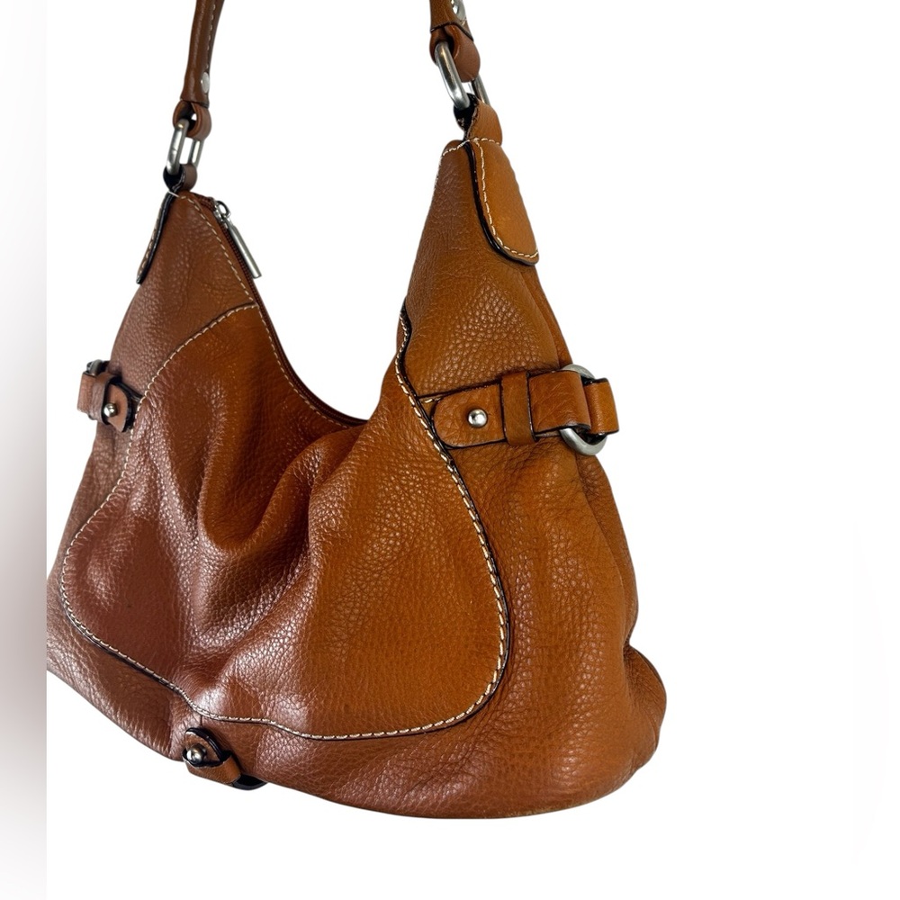 Giani Bernini Brown Leather Shoulder Bag - Picture 4 of 13